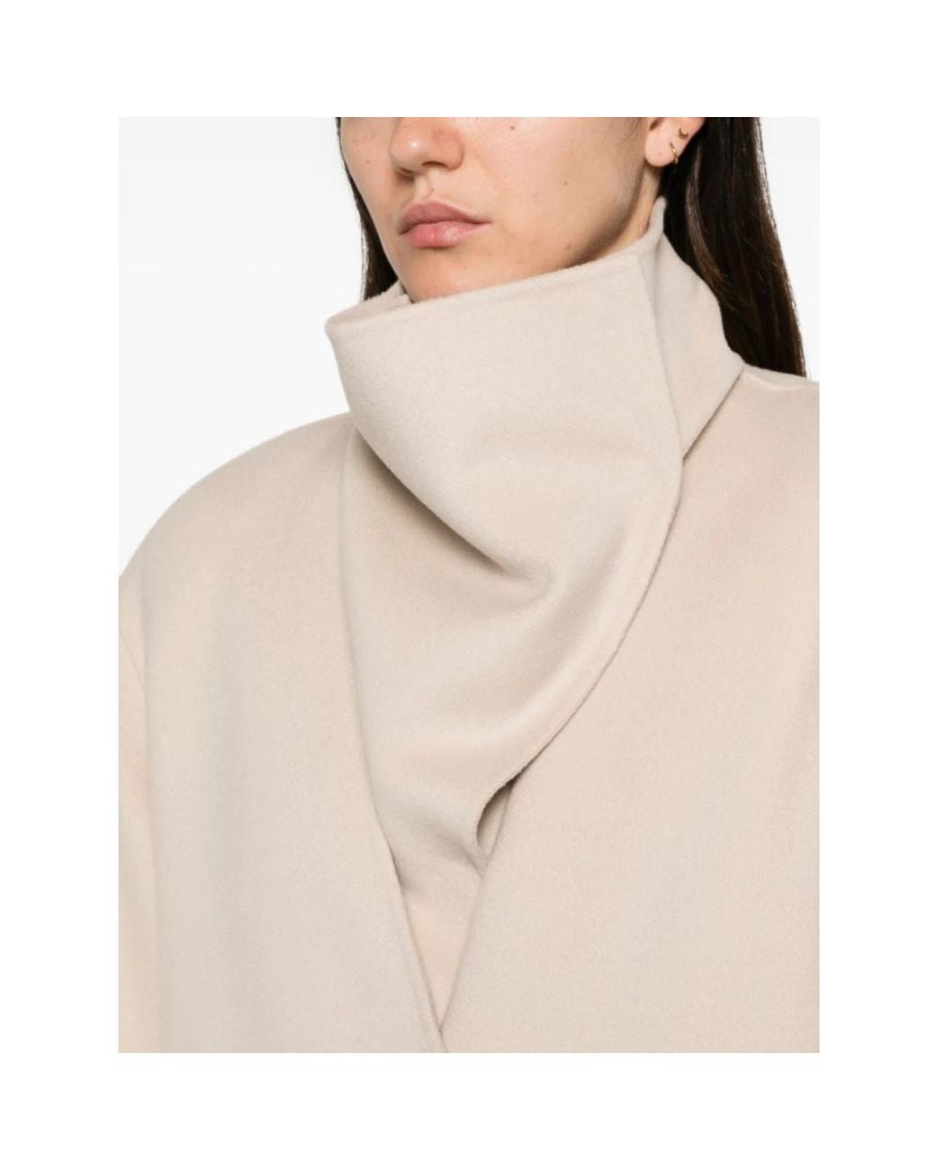 Sportmax Natural Single-Breasted Coats
