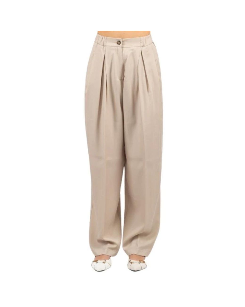 Luckylù Natural Wide Trousers