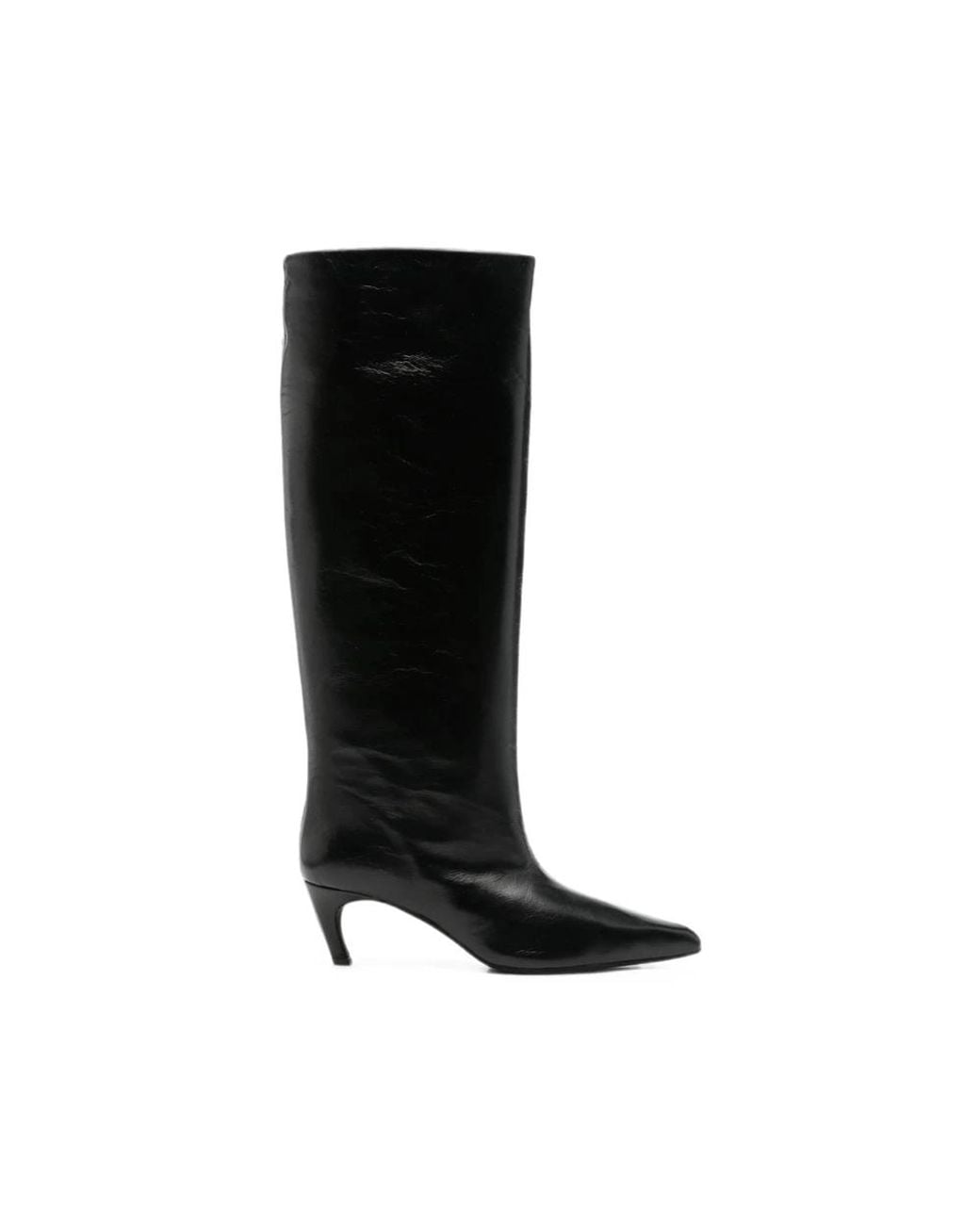 Poeve Black Heeled Boots