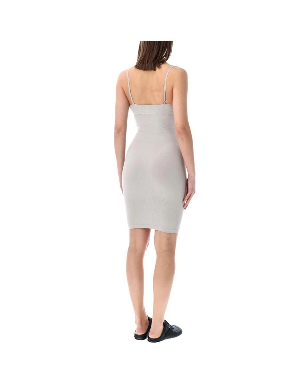 MM6 by Maison Margiela Gray Knitted Dresses
