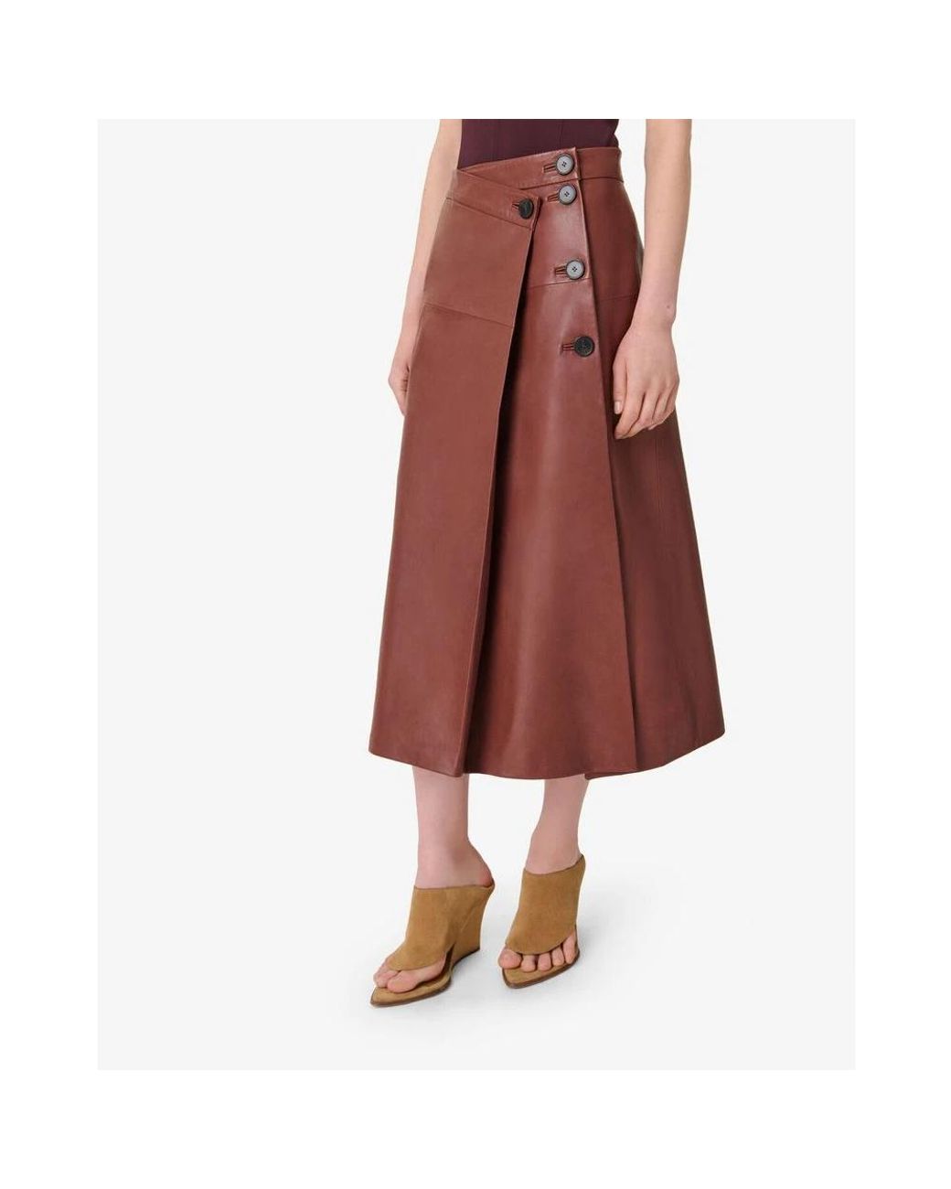 Midi Skirts IRO en coloris Brown