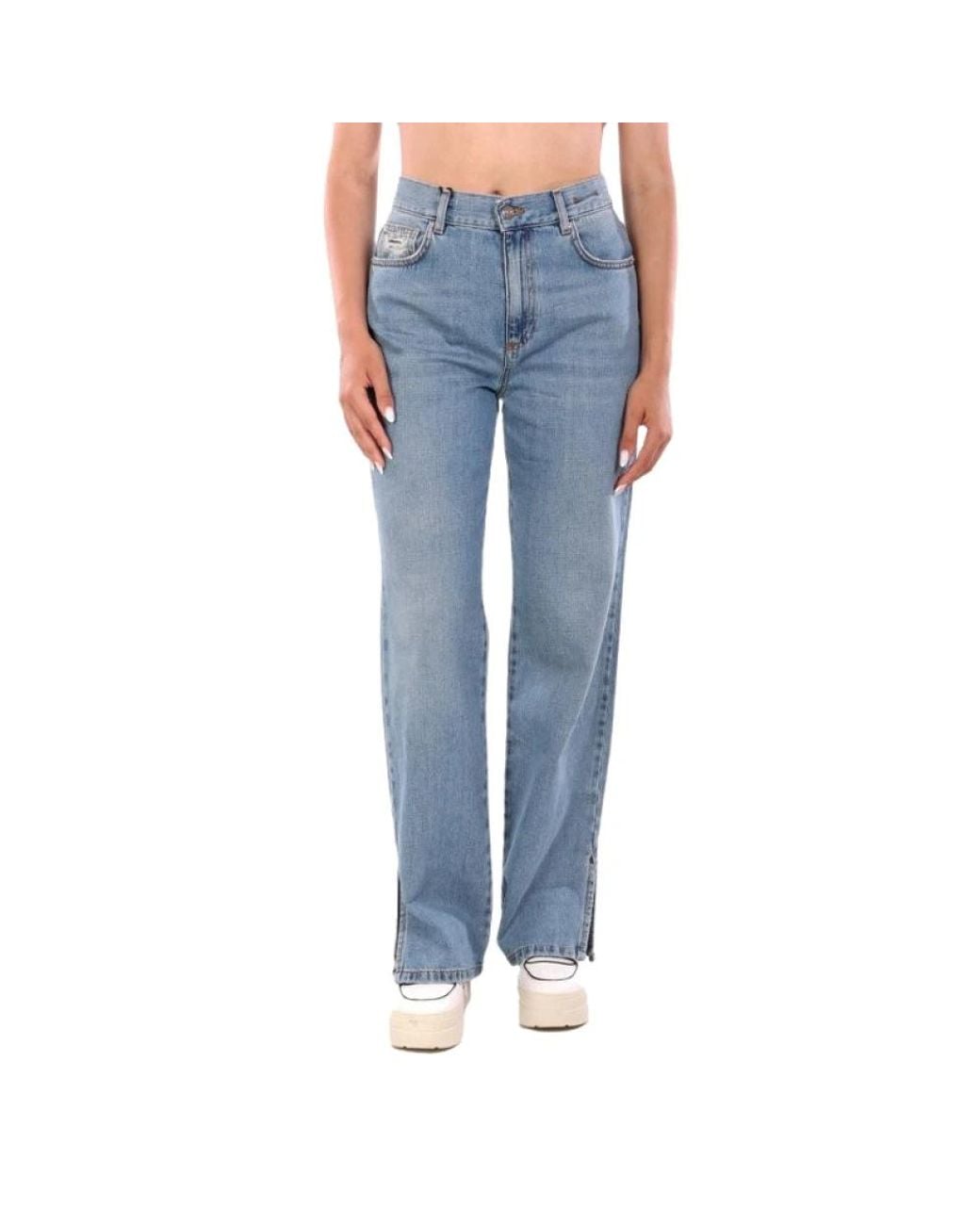 Marella Blue Straight Fit Jeans