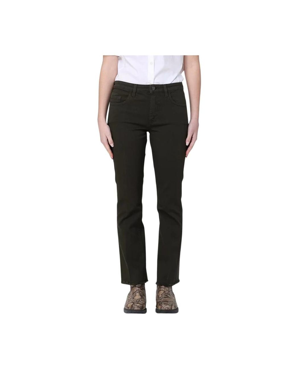 Fay Black Boot-Cut Jeans