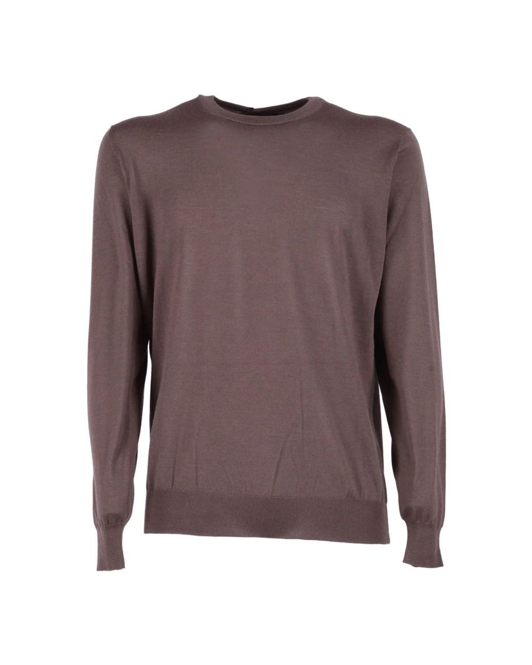 FILIPPO DE LAURENTIIS Brown Round-Neck Knitwear for men