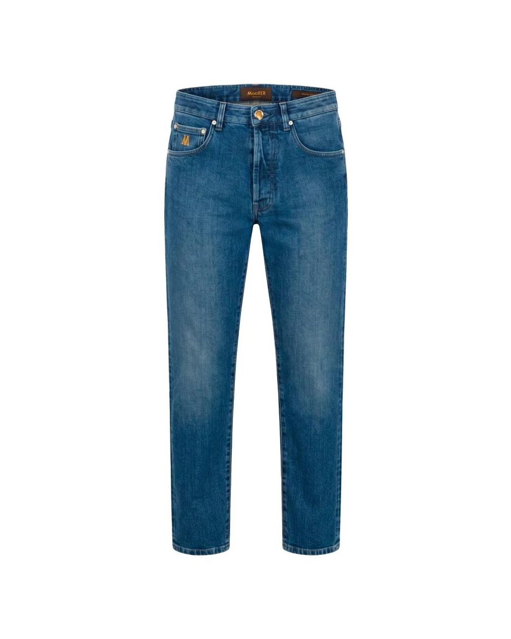 Moorer Blue Slim Fit Jeans for men
