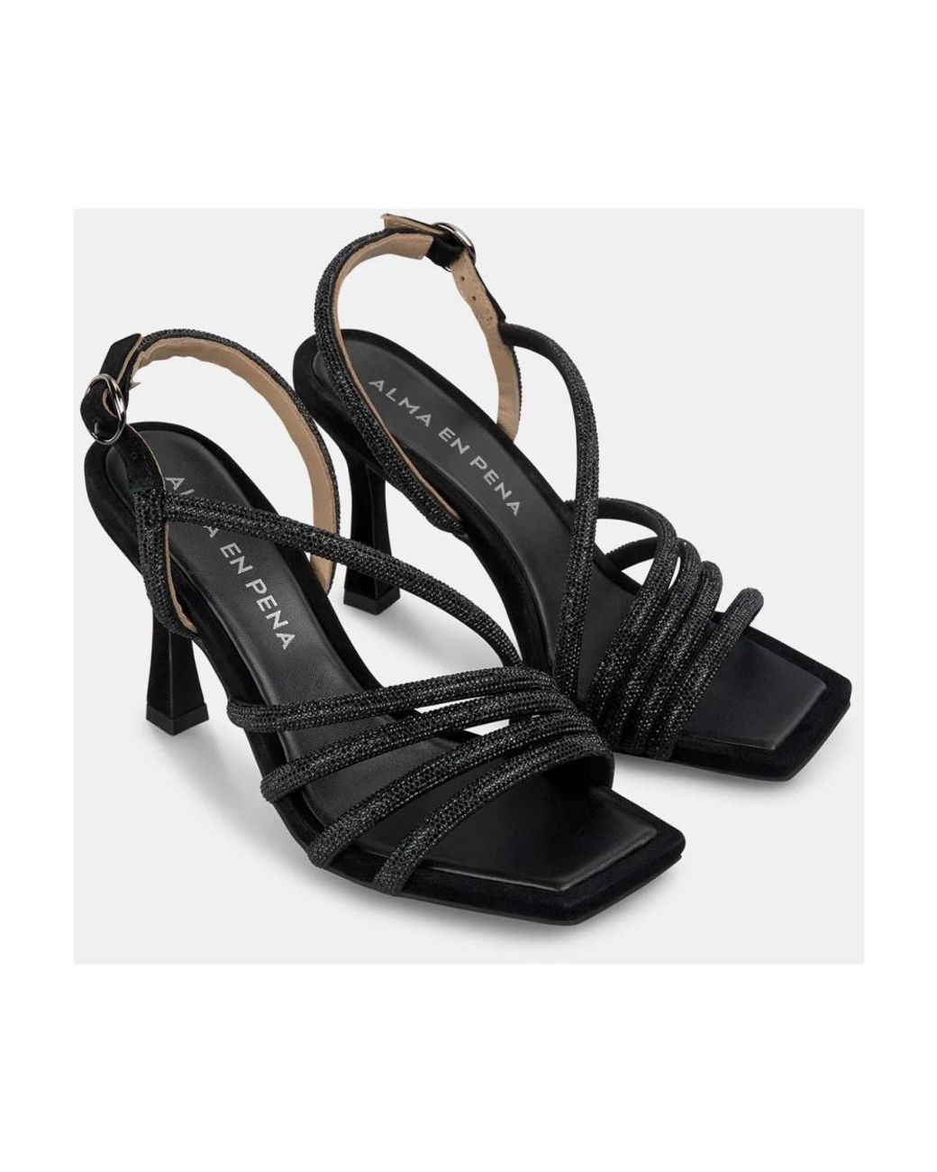 Alma En Pena. Black High Heel Sandals