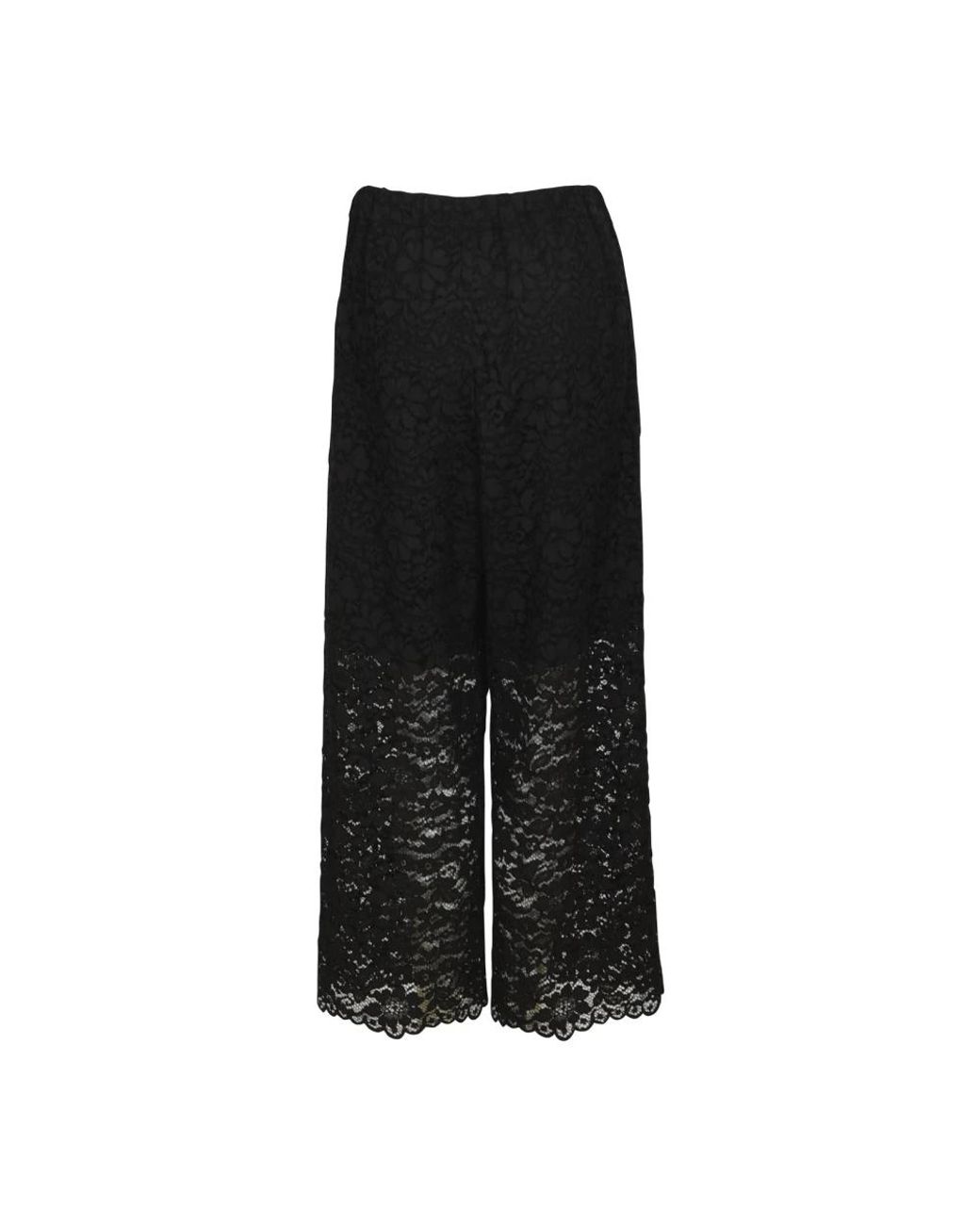 Simonetta Ravizza Black Wide Trousers