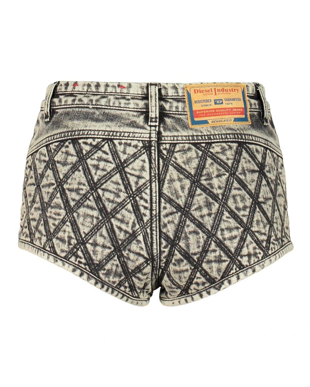 DIESEL Gray Denim Shorts