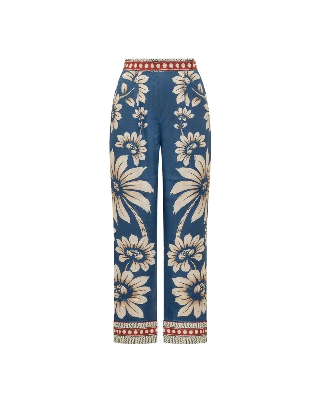Farm Rio Blue Straight Trousers