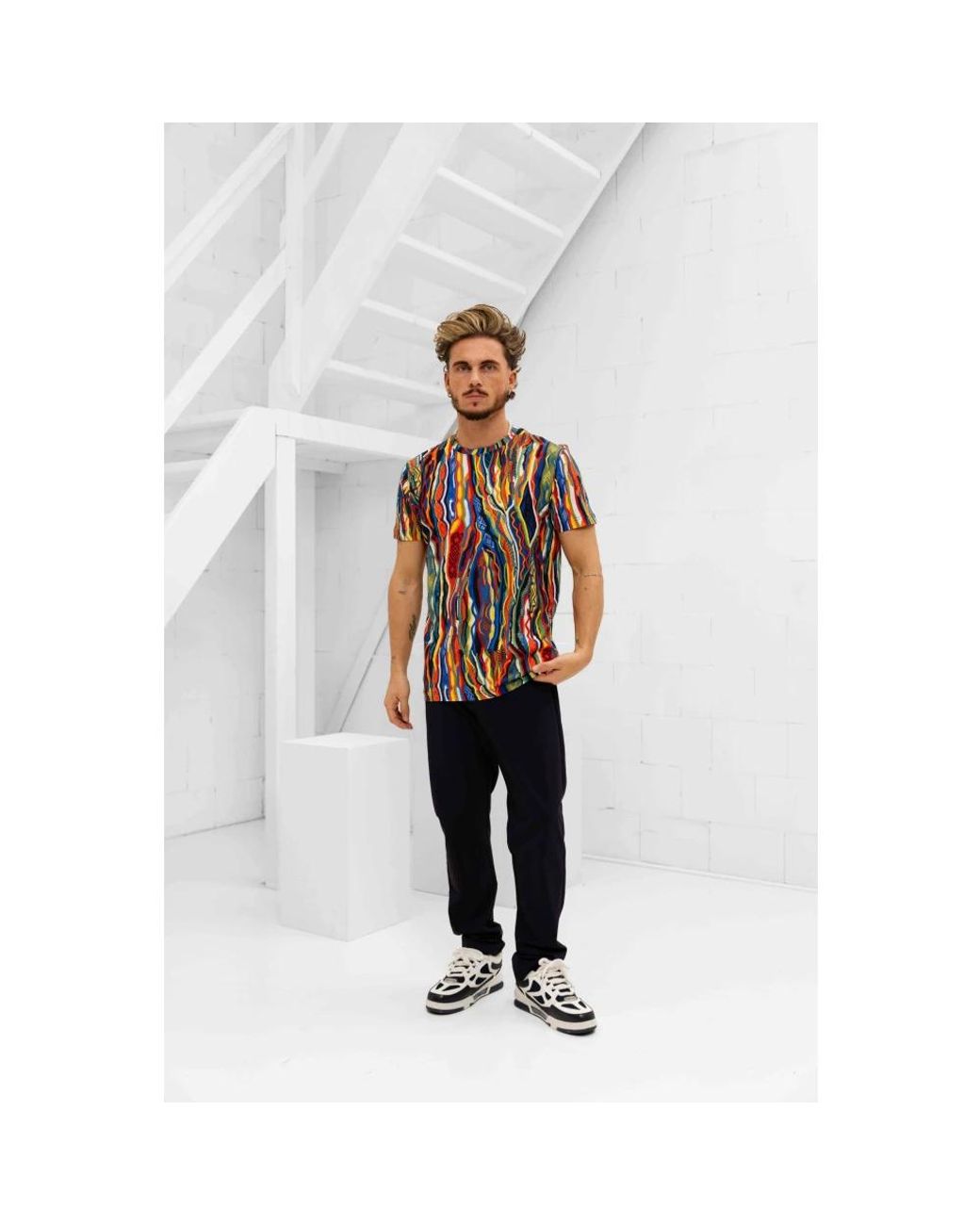 carlo colucci Red T-Shirts for men