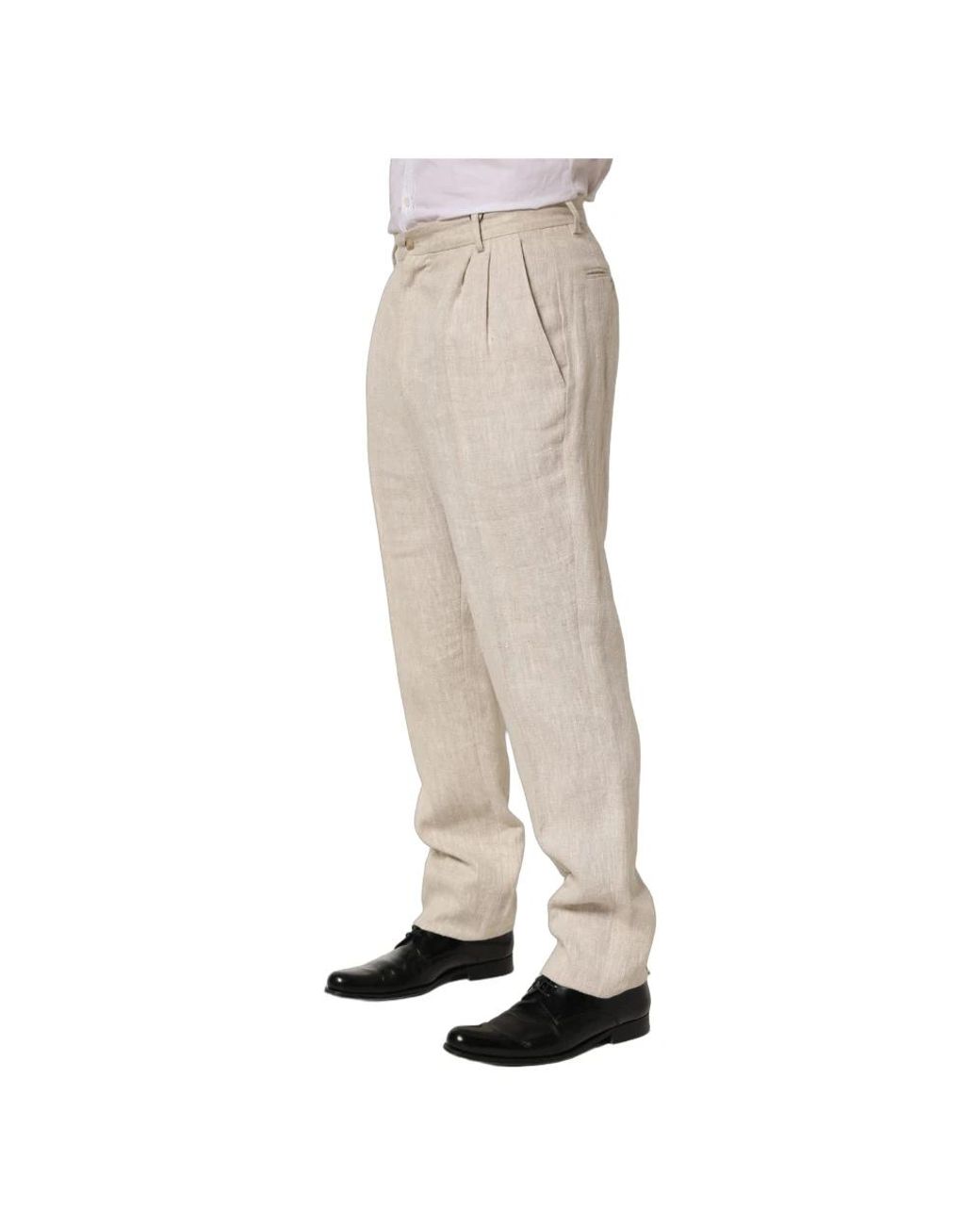 Dolce & Gabbana Natural Suit Trousers for men