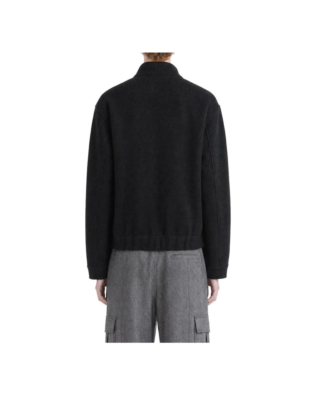Harris Wharf London Black Bomber Jackets for men