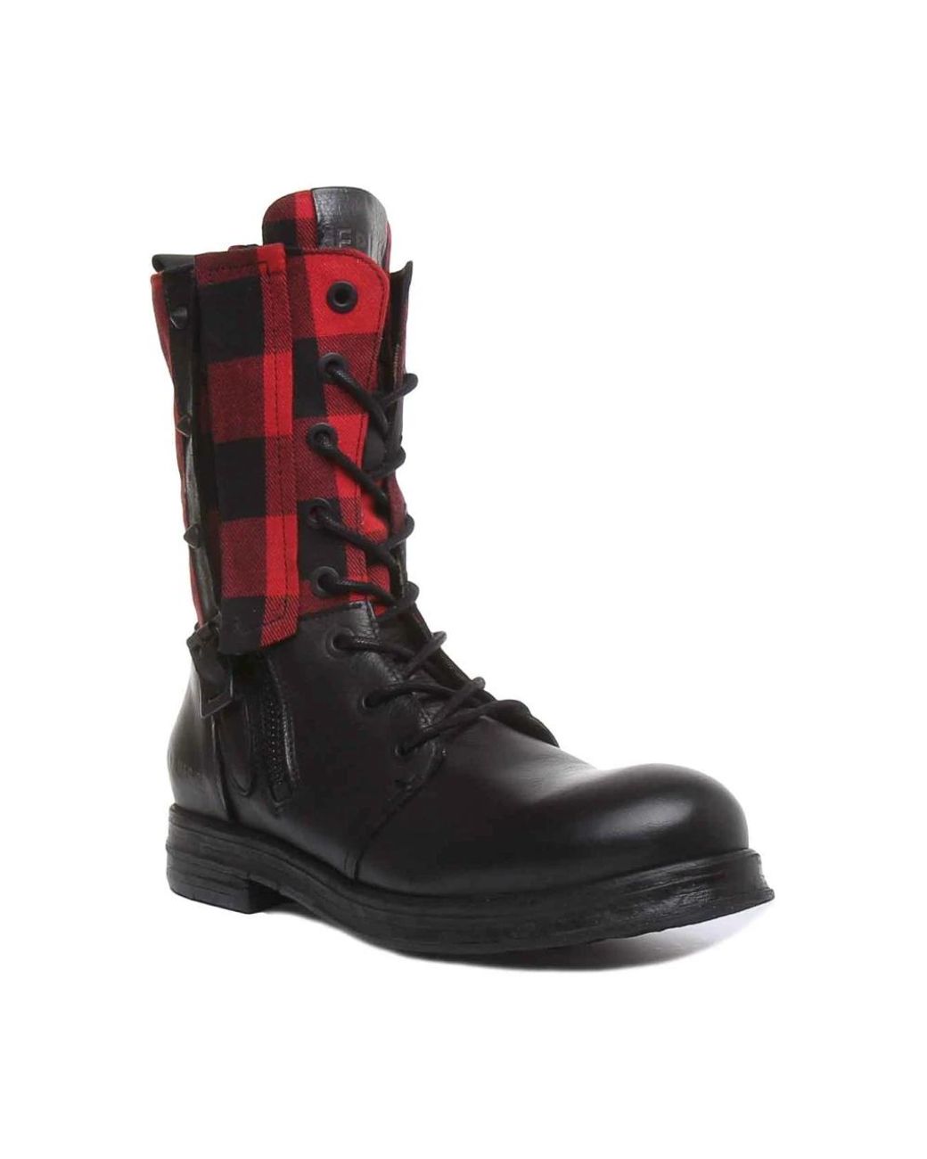 Replay Brown Lace-Up Boots