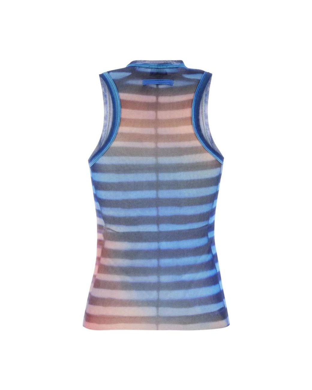 Jean Paul Gaultier Blue Sleeveless Tops