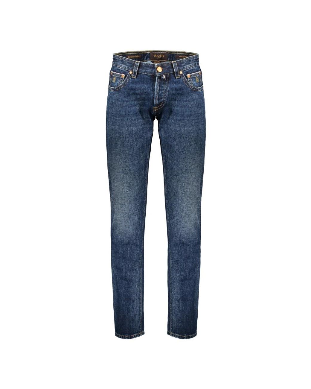 Moorer Blue Slim Fit Jeans for men