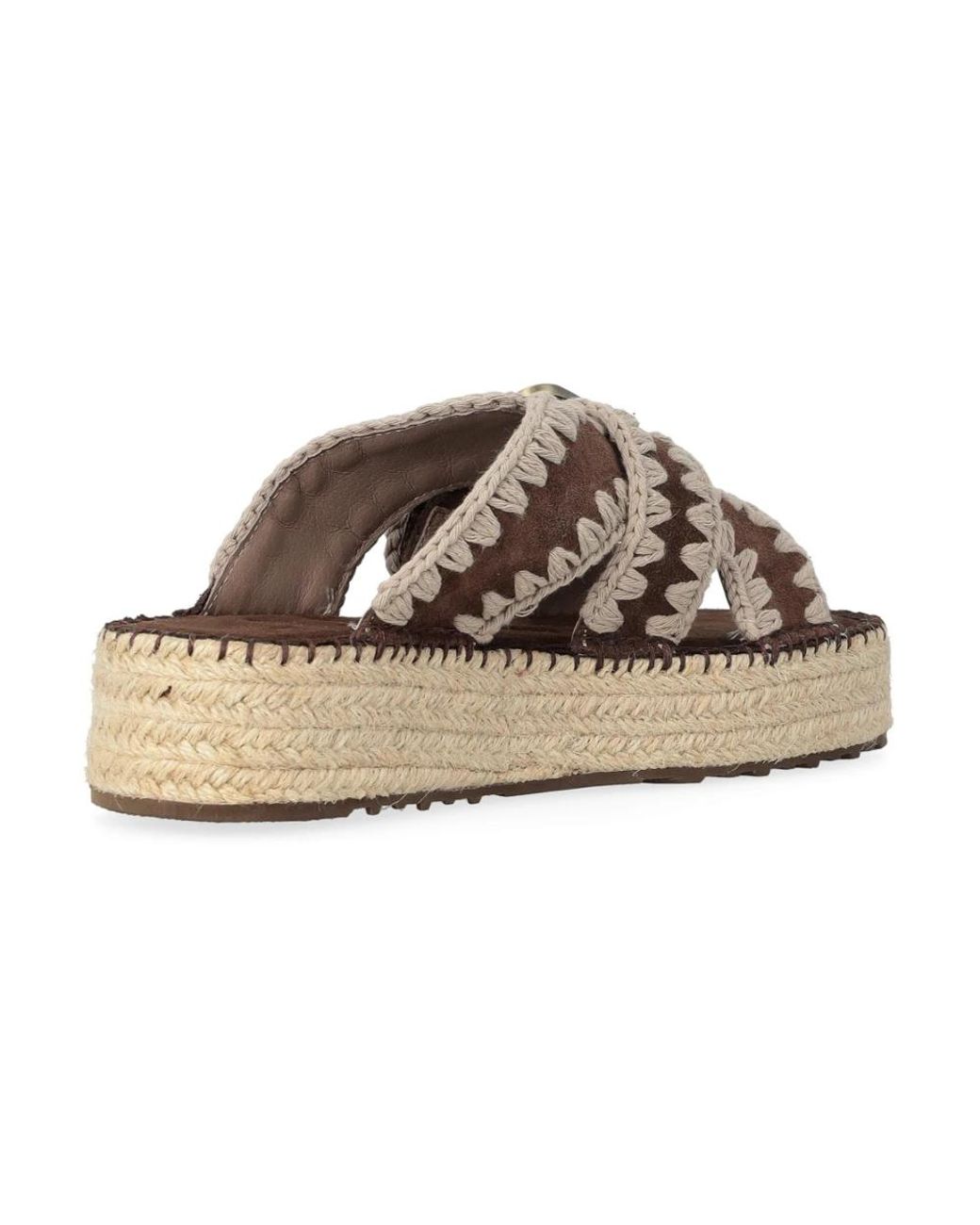Sliders Mou en coloris Brown