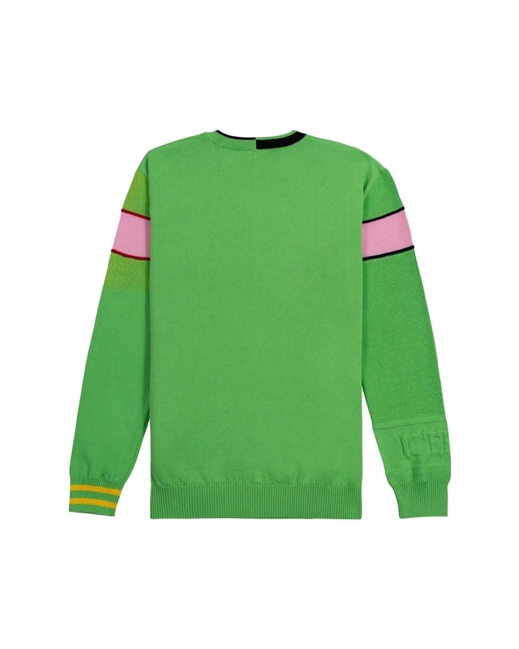 Iceberg Green Round-Neck Knitwear for men