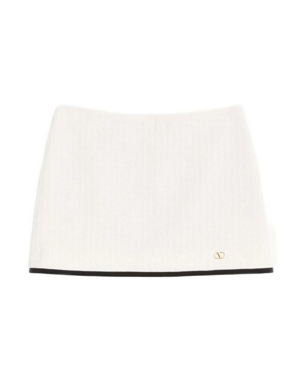 Valentino White Short Skirts