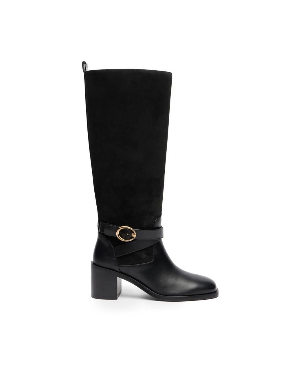 Stuart Weitzman Black Benni Riding Boot 55