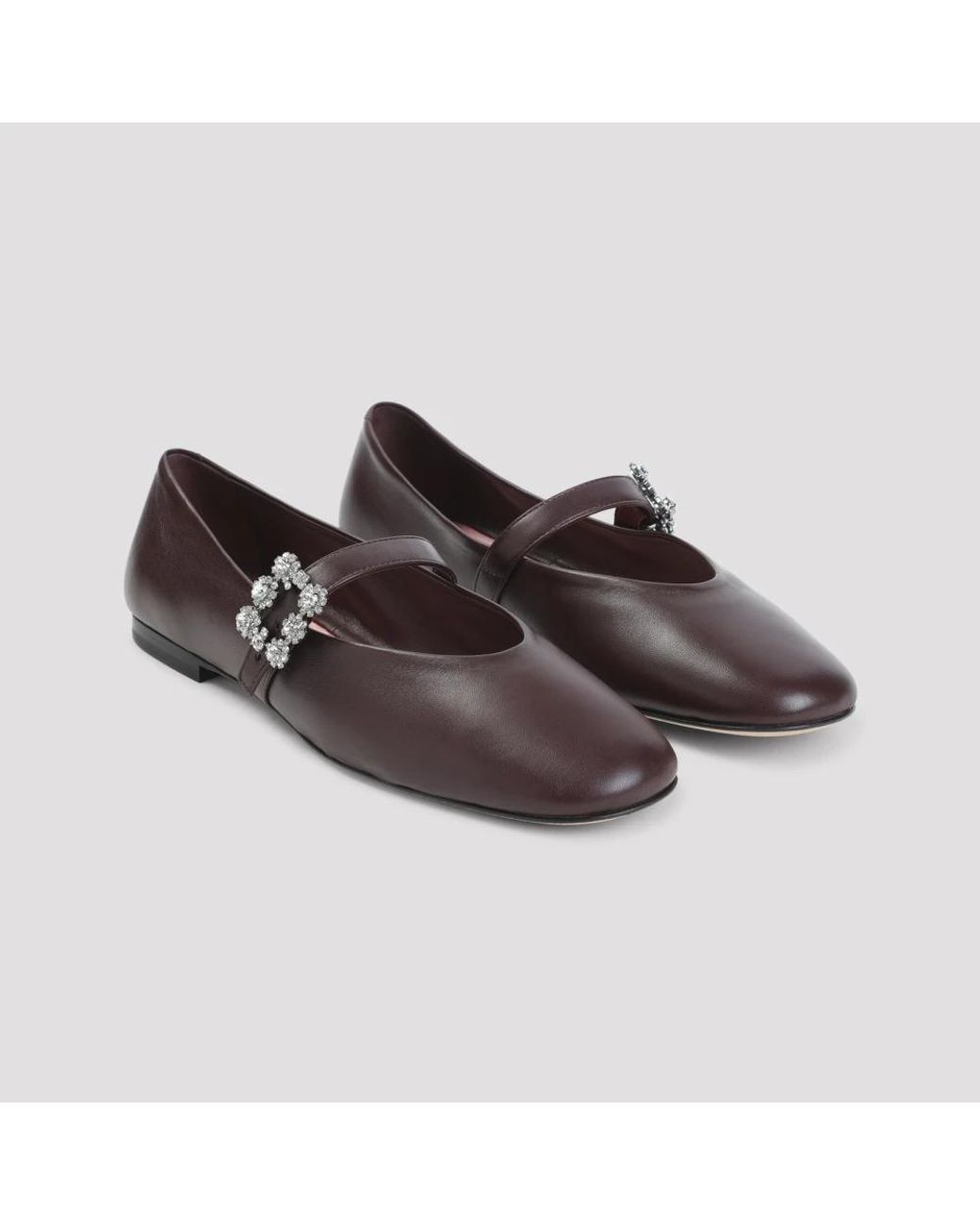 Roger Vivier Brown Ballerina Shoes