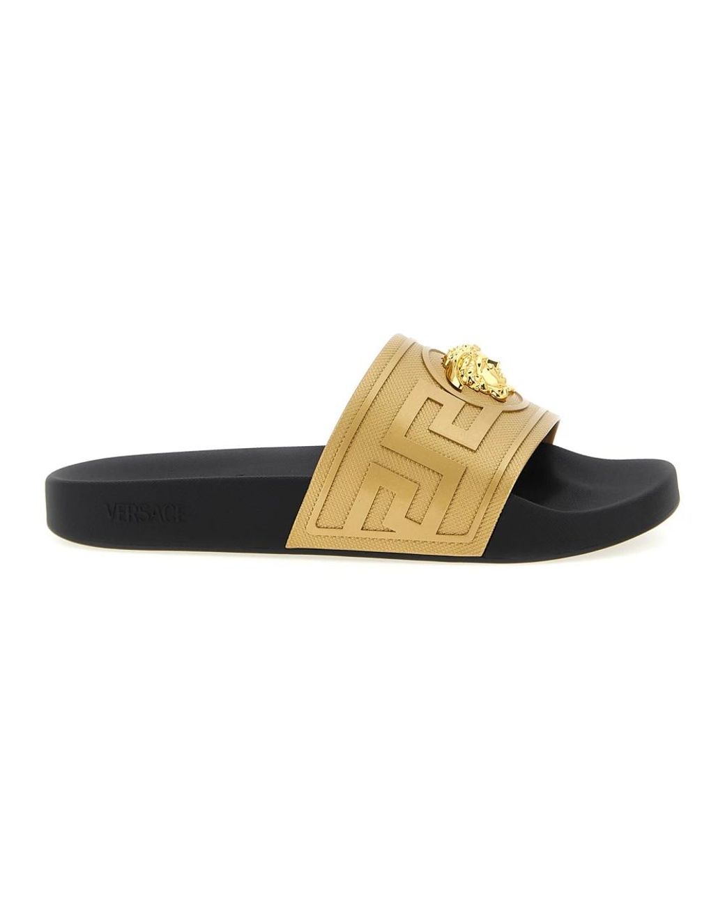 Sliders Versace pour homme en coloris Yellow