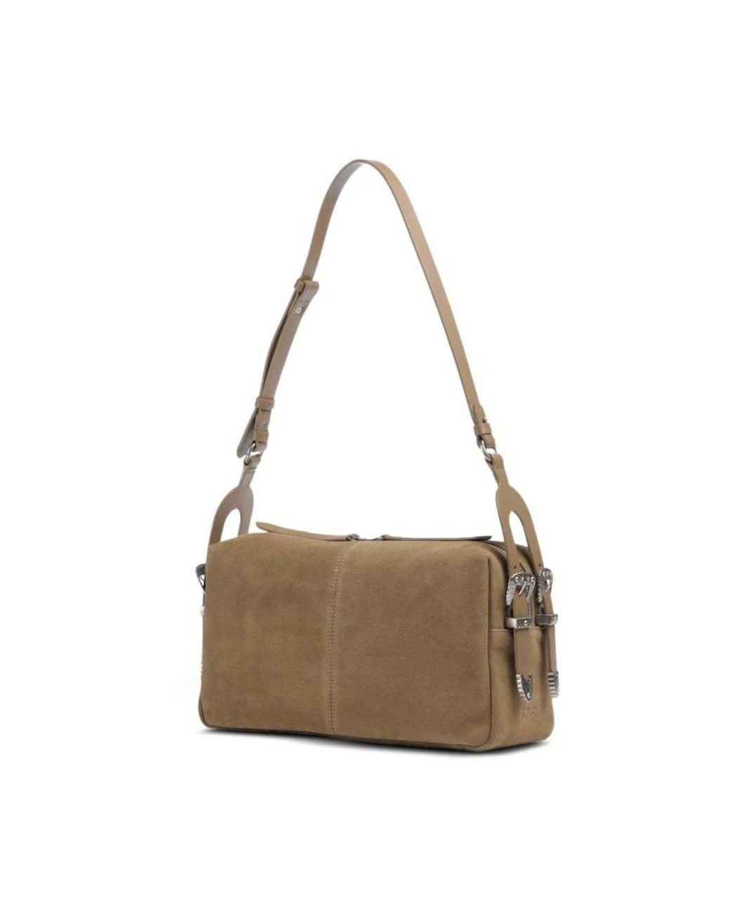 Pinko Gray 24 Classic Suede