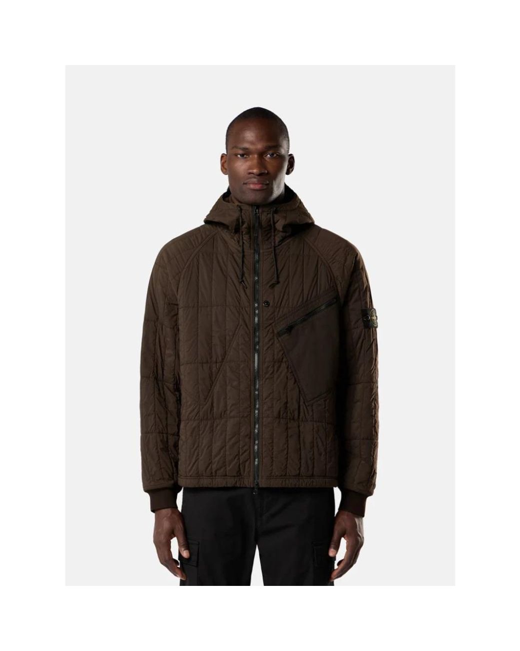 Stone Island Brown Winter Jackets for men