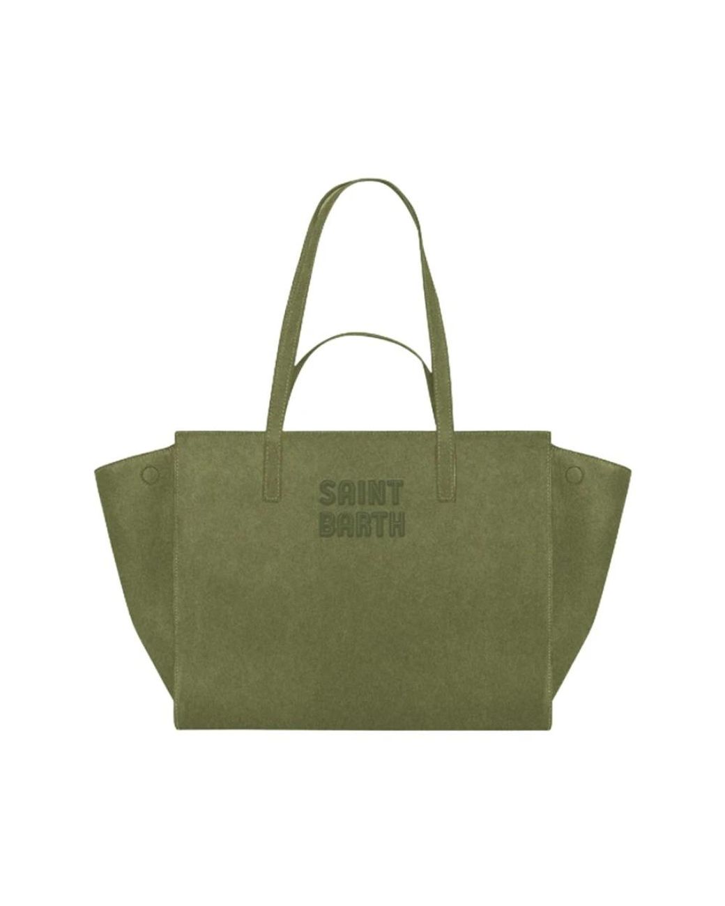 Mc2 Saint Barth Green Shopping Bags