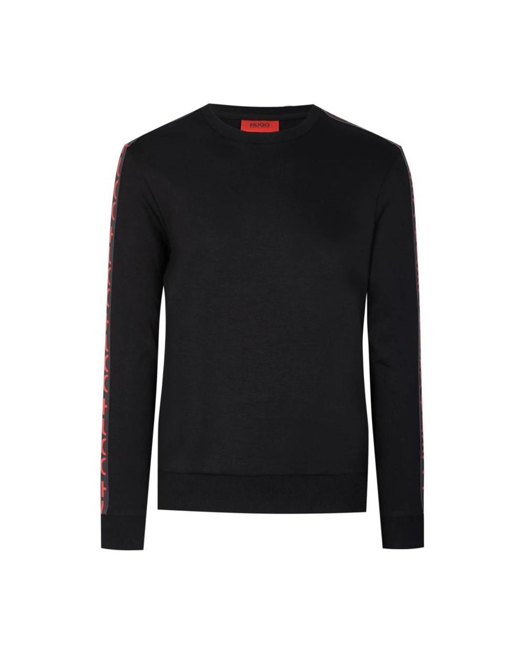 HUGO Black Round-Neck Knitwear for men