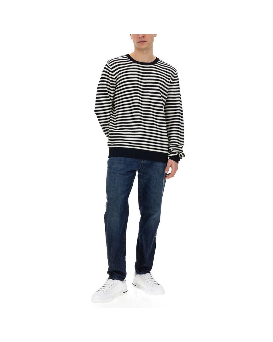 Dolce & Gabbana Black Round-Neck Knitwear for men