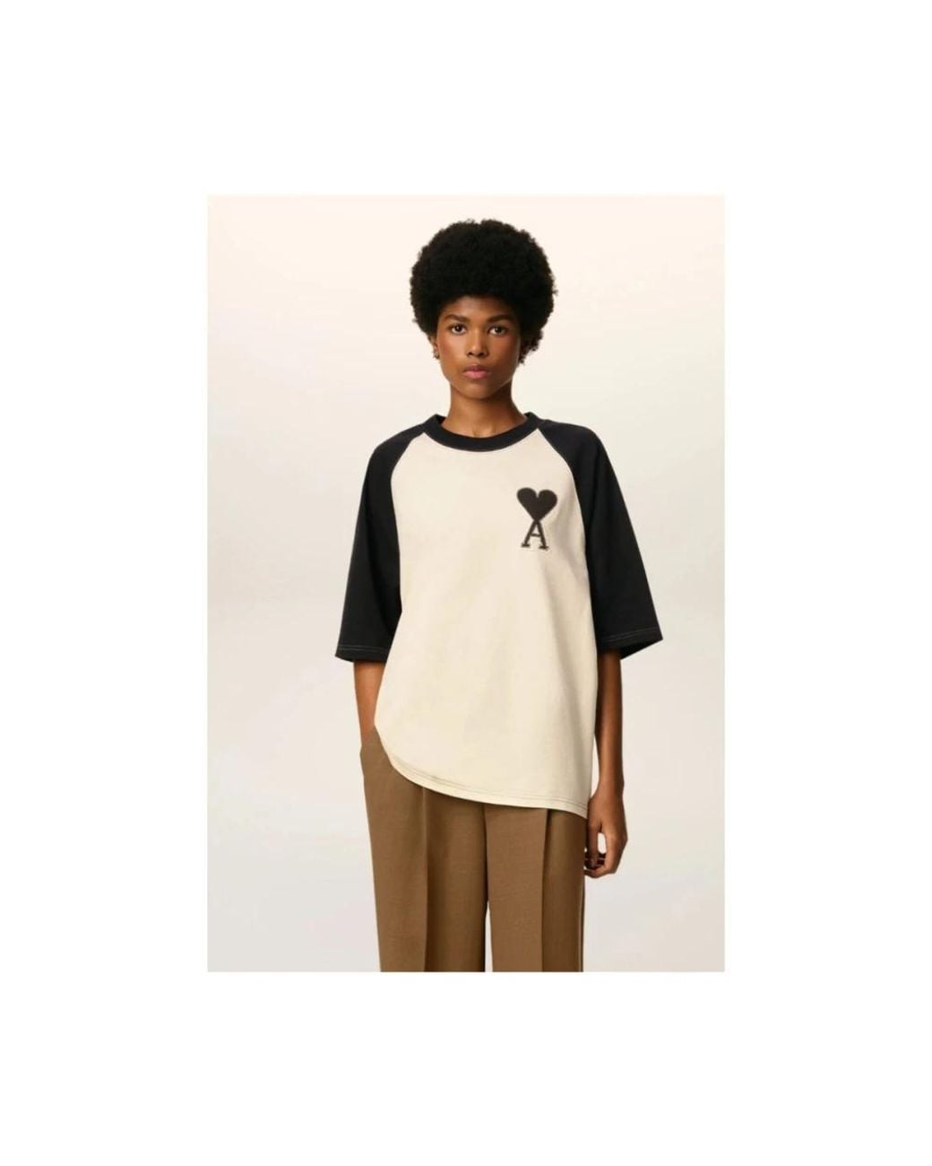 T-Shirts AMI de hombre de color Black