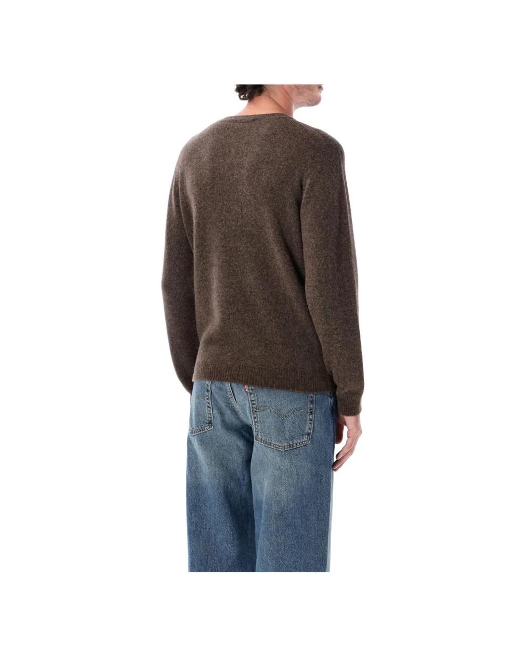 Roberto Collina Brown Round-Neck Knitwear for men