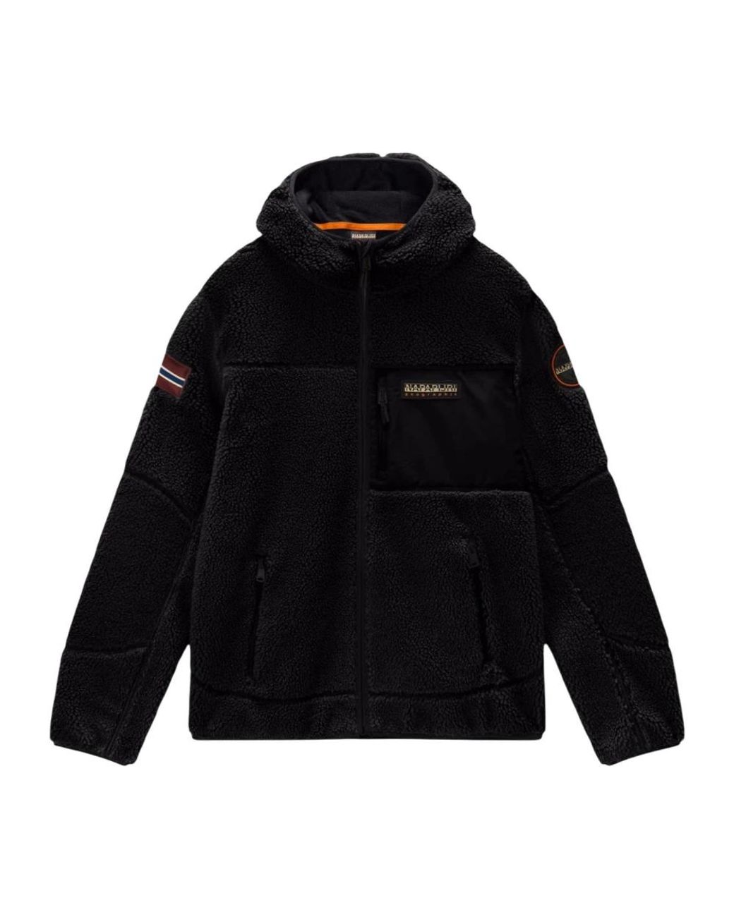 Napapijri Black Zip-Throughs for men