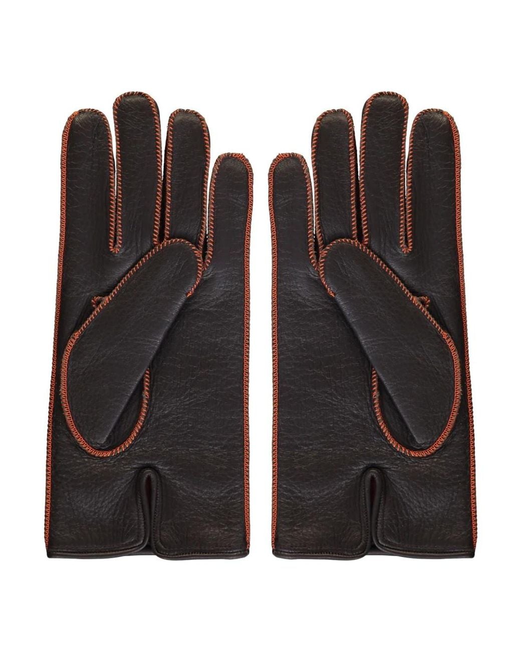 Moorer Black Gloves for men
