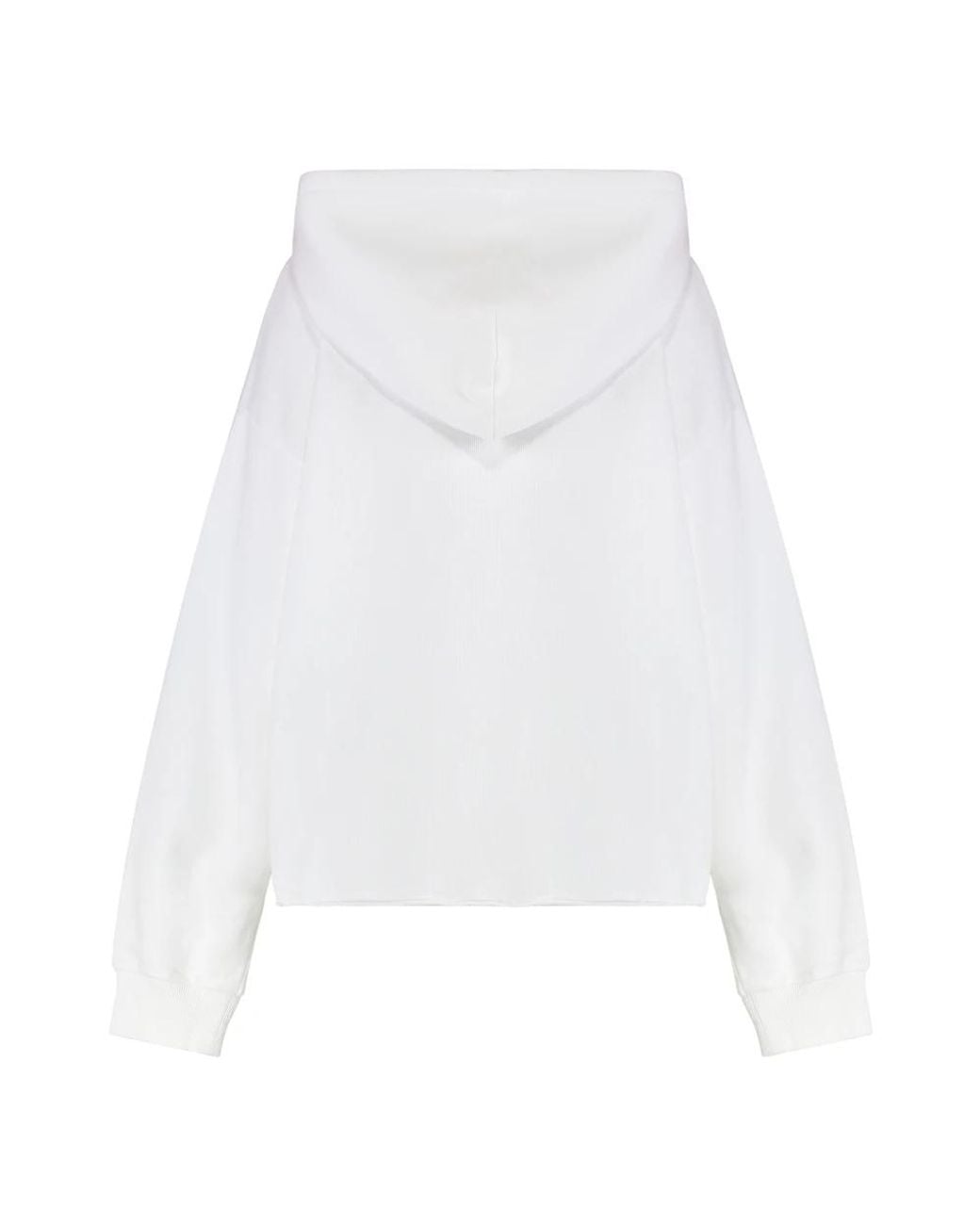 MM6 by Maison Margiela White Hoodies