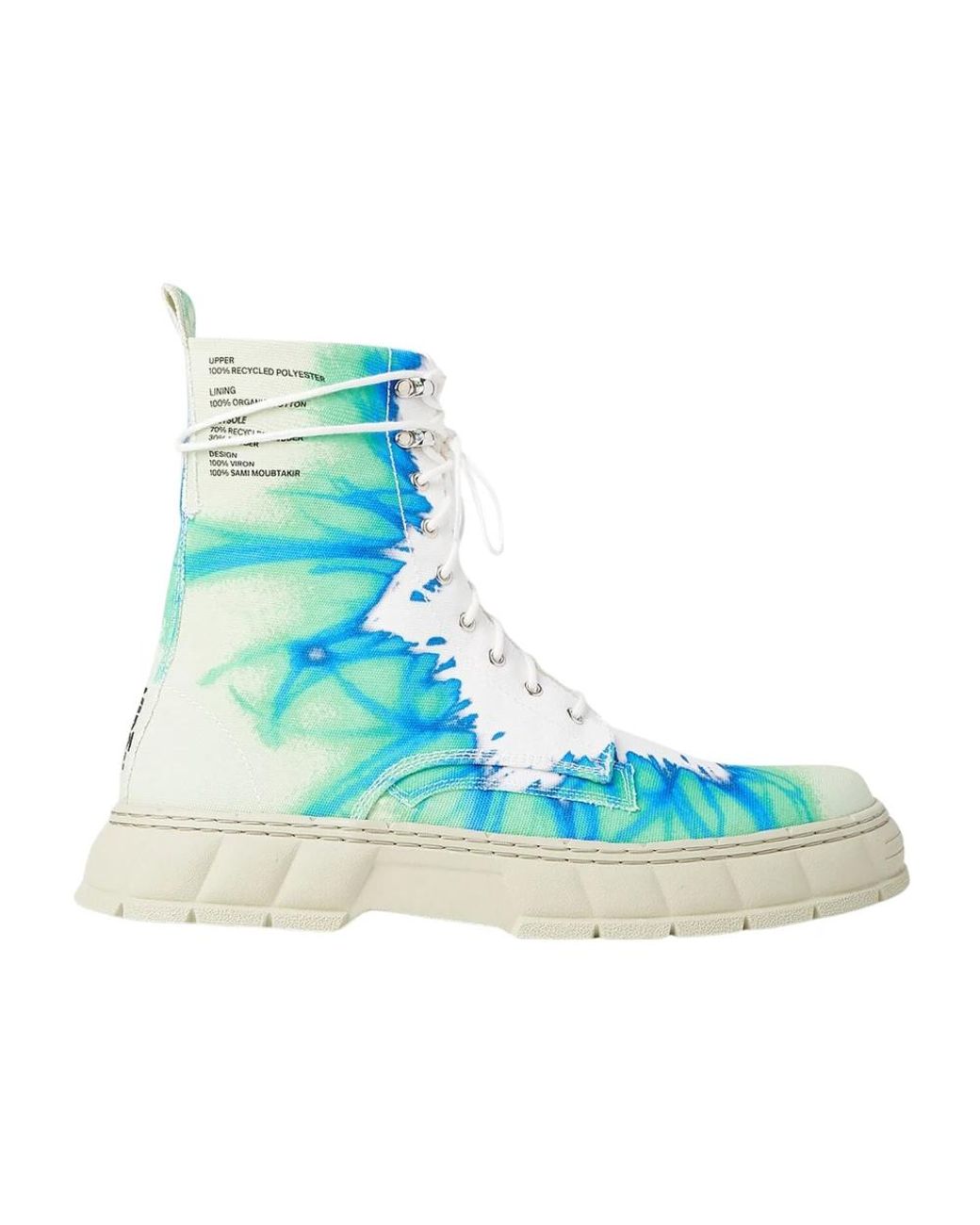Viron Blue Lace-Up Boots for men