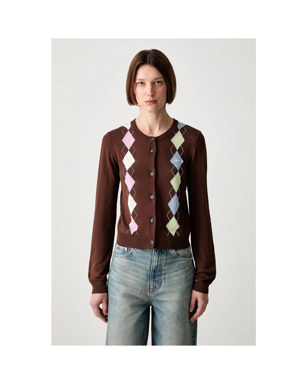 Cardigans Ganni de color Red