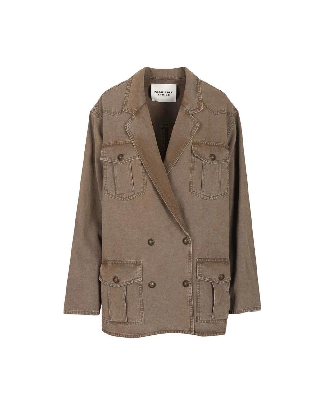 Isabel Marant Nevala Jacket in het Brown
