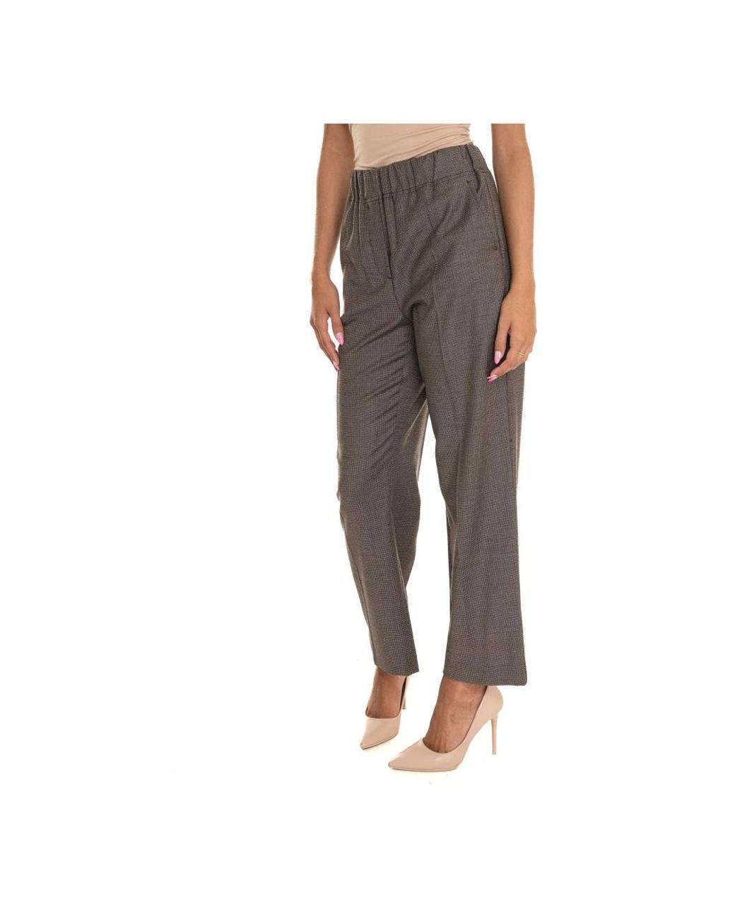 Weekend by Maxmara Gray Cropped Trousers