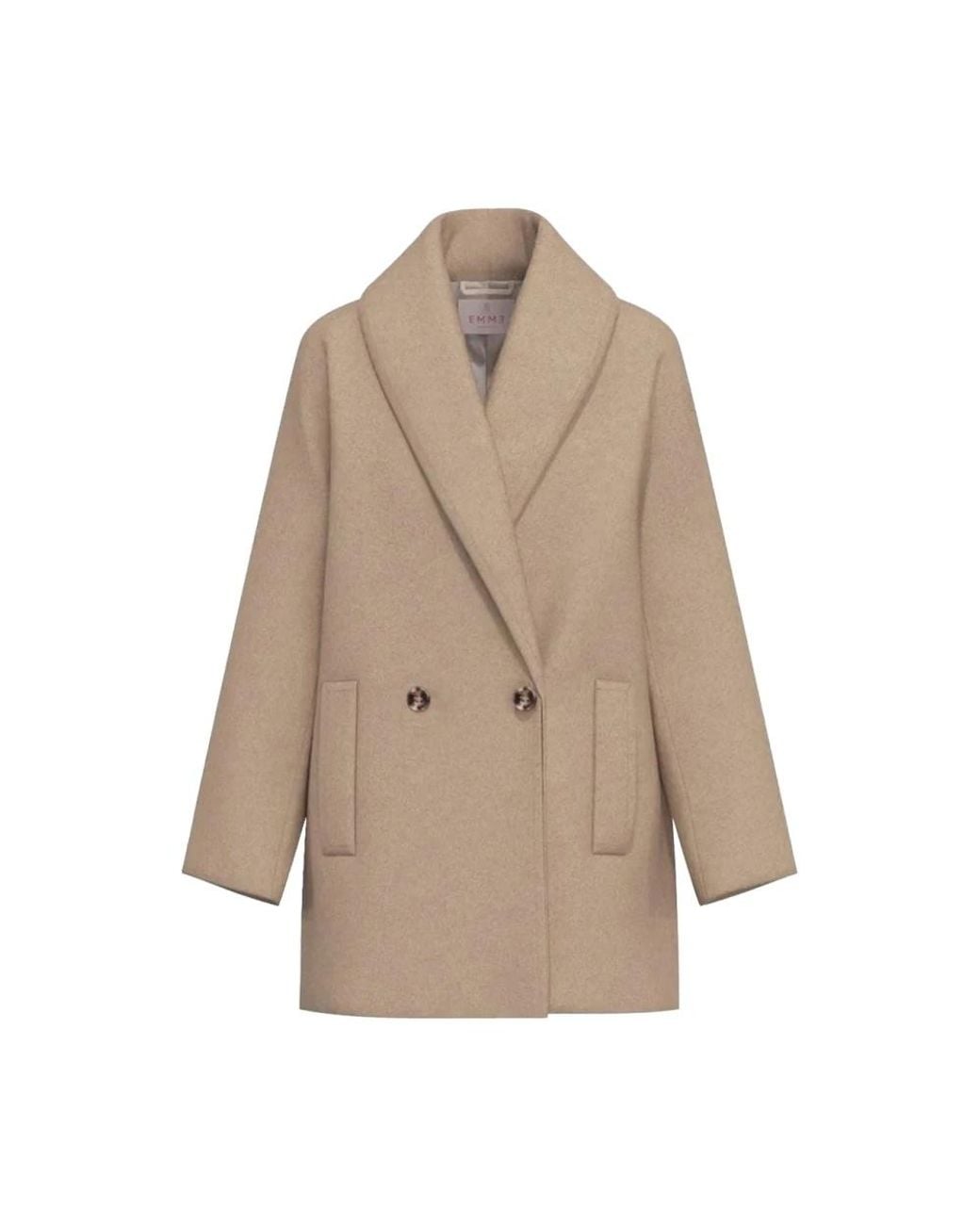Marella Natural Double-Breasted Coats