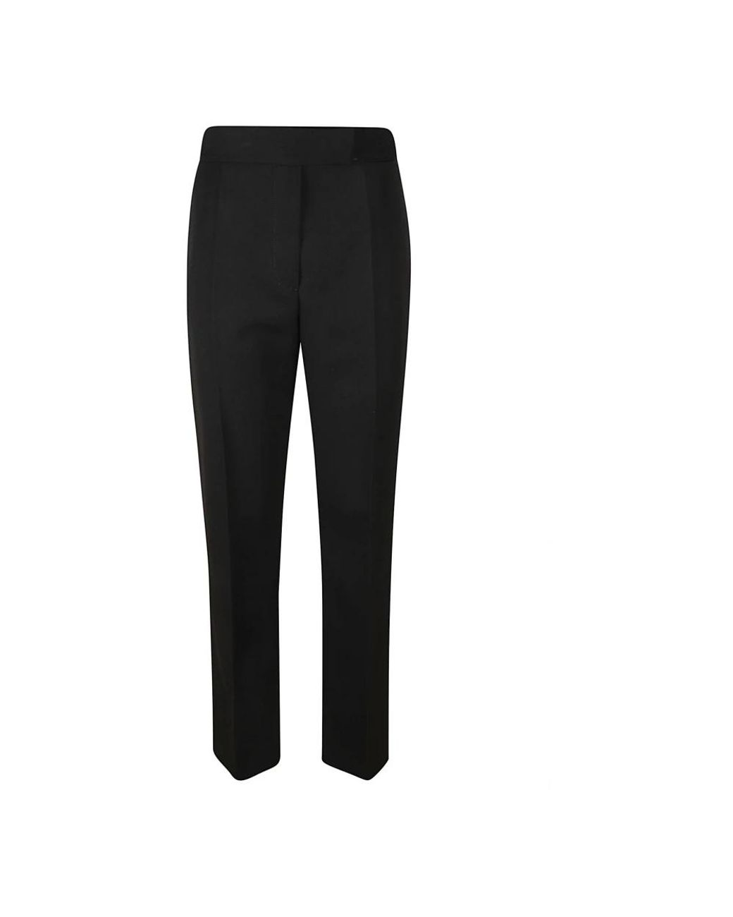 Prada Compact Gabardine Broek in het Black