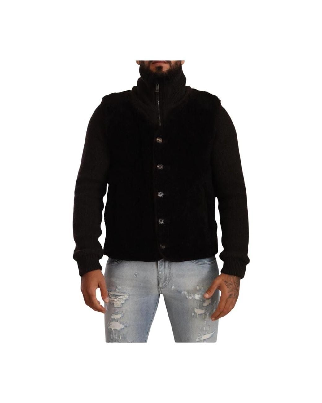 Dolce & Gabbana Black Light Jackets for men