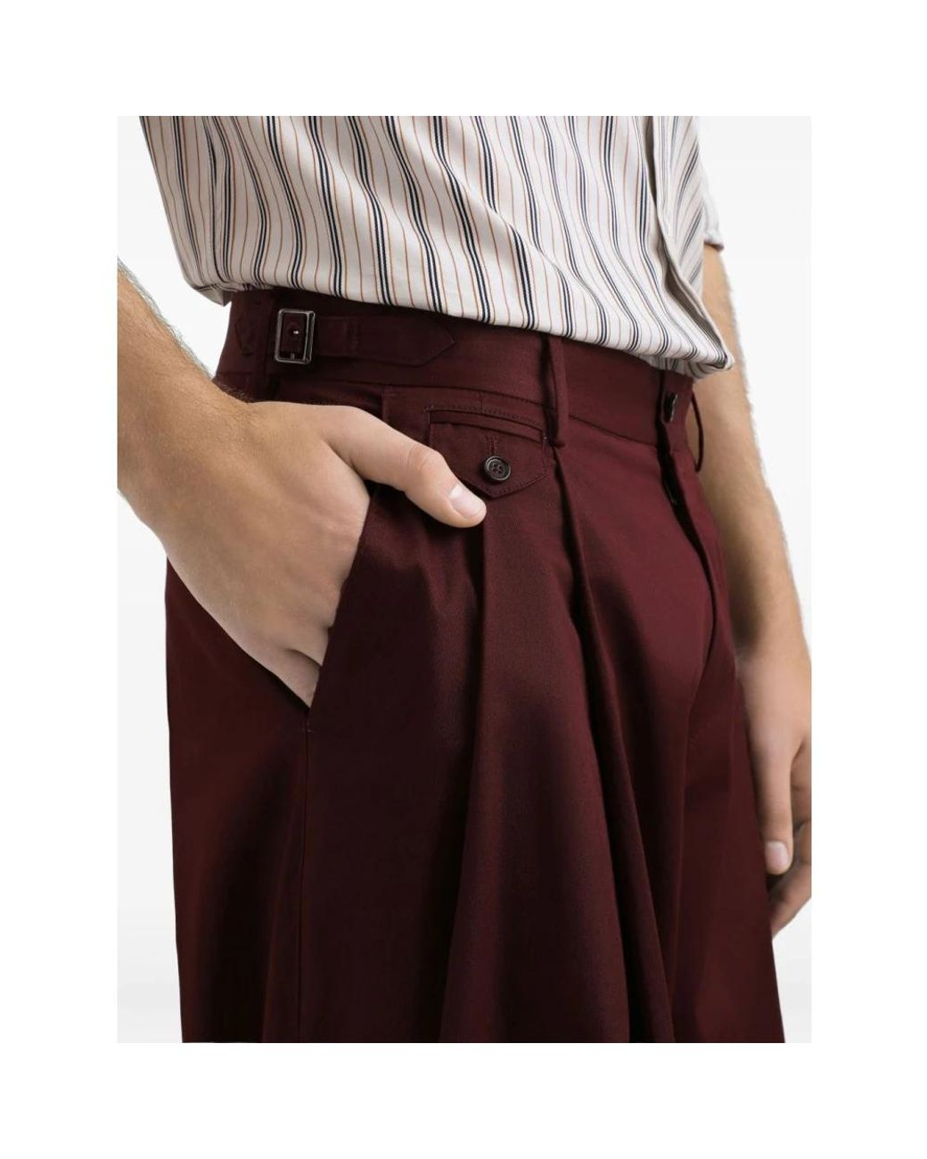 Dolce & Gabbana Purple Straight Trousers for men