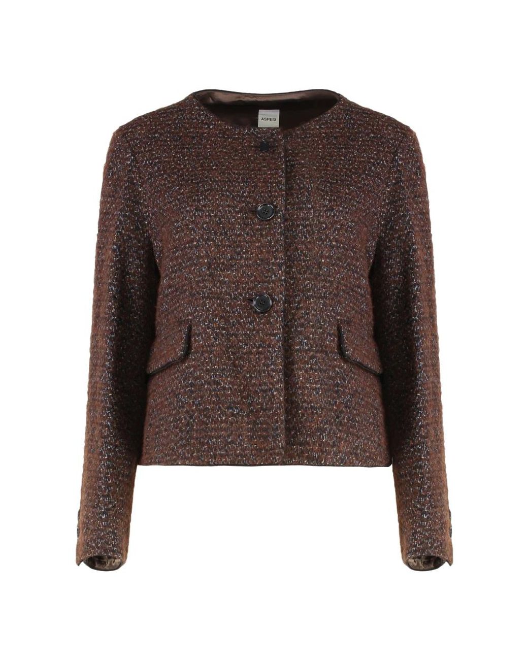 Aspesi Brown Tweed Jackets