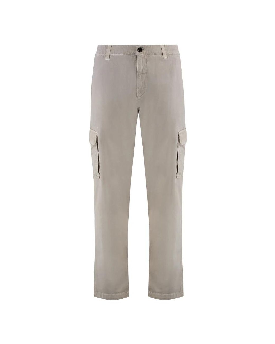 Moorer Gray Straight Trousers for men