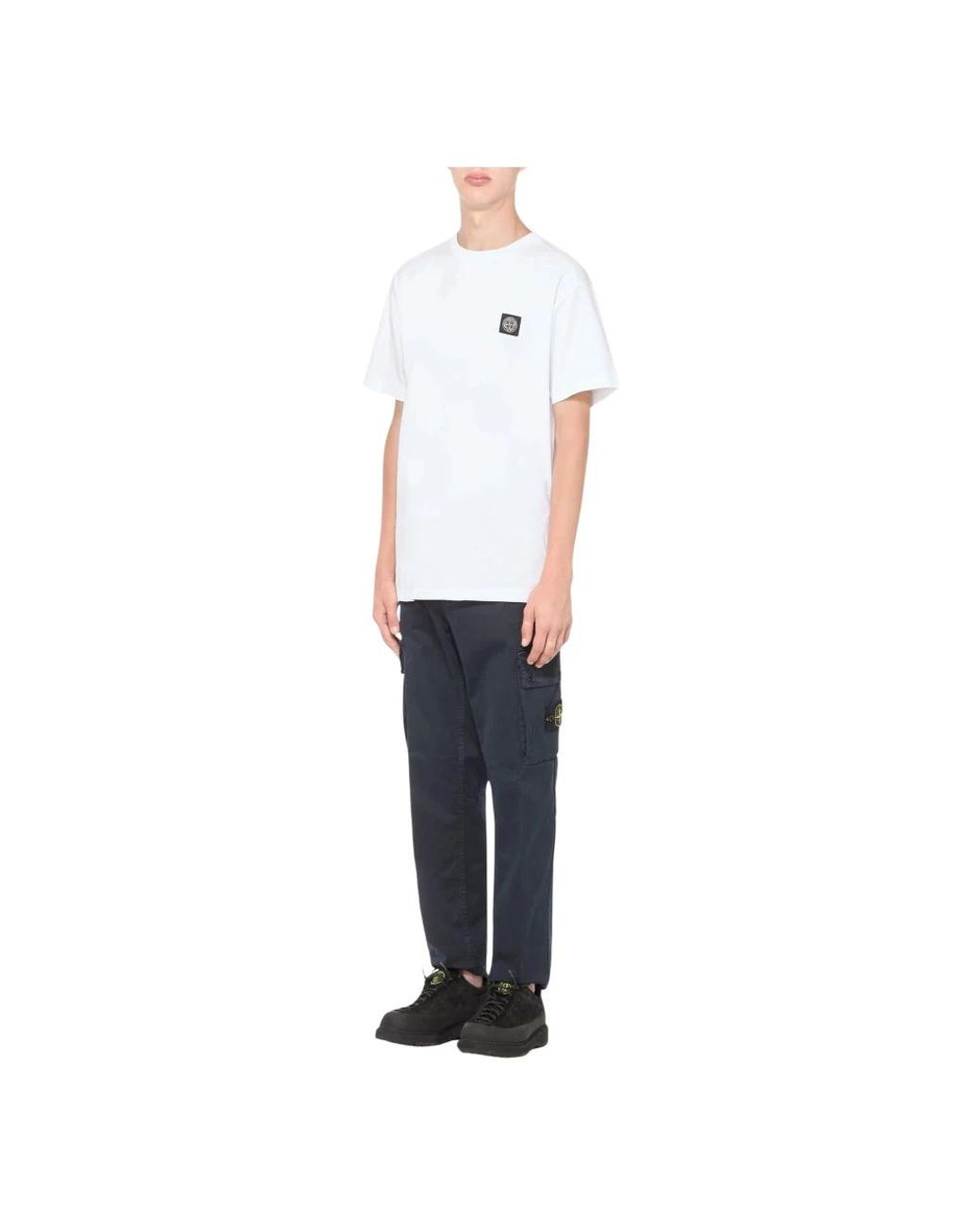 Stone Island White T-Shirts for men