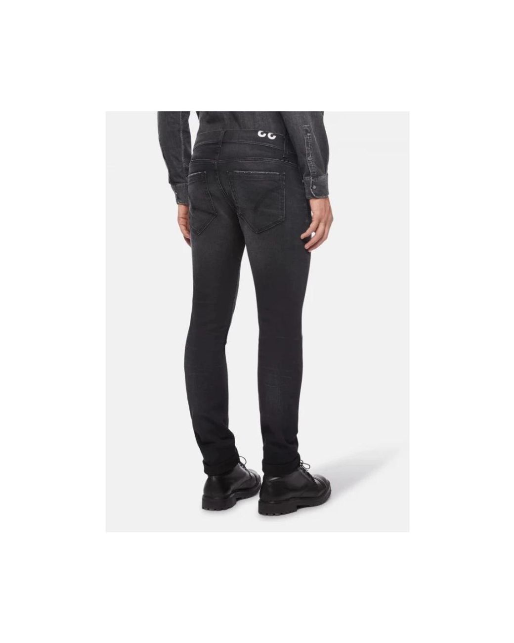 Dondup Black Skinny Jeans for men