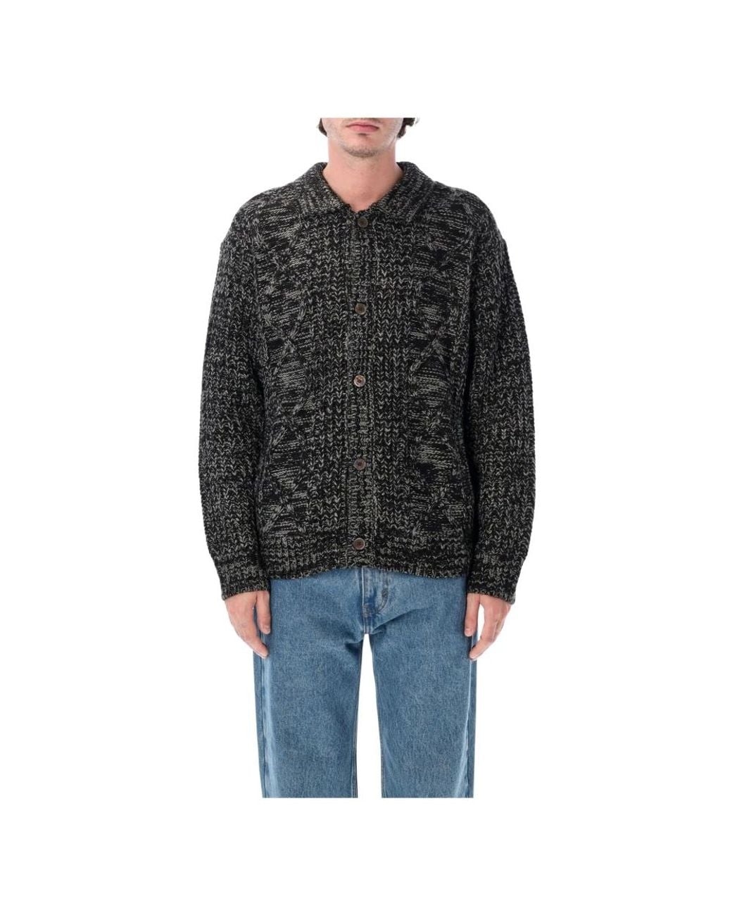 Cardigans Obey de hombre de color Black