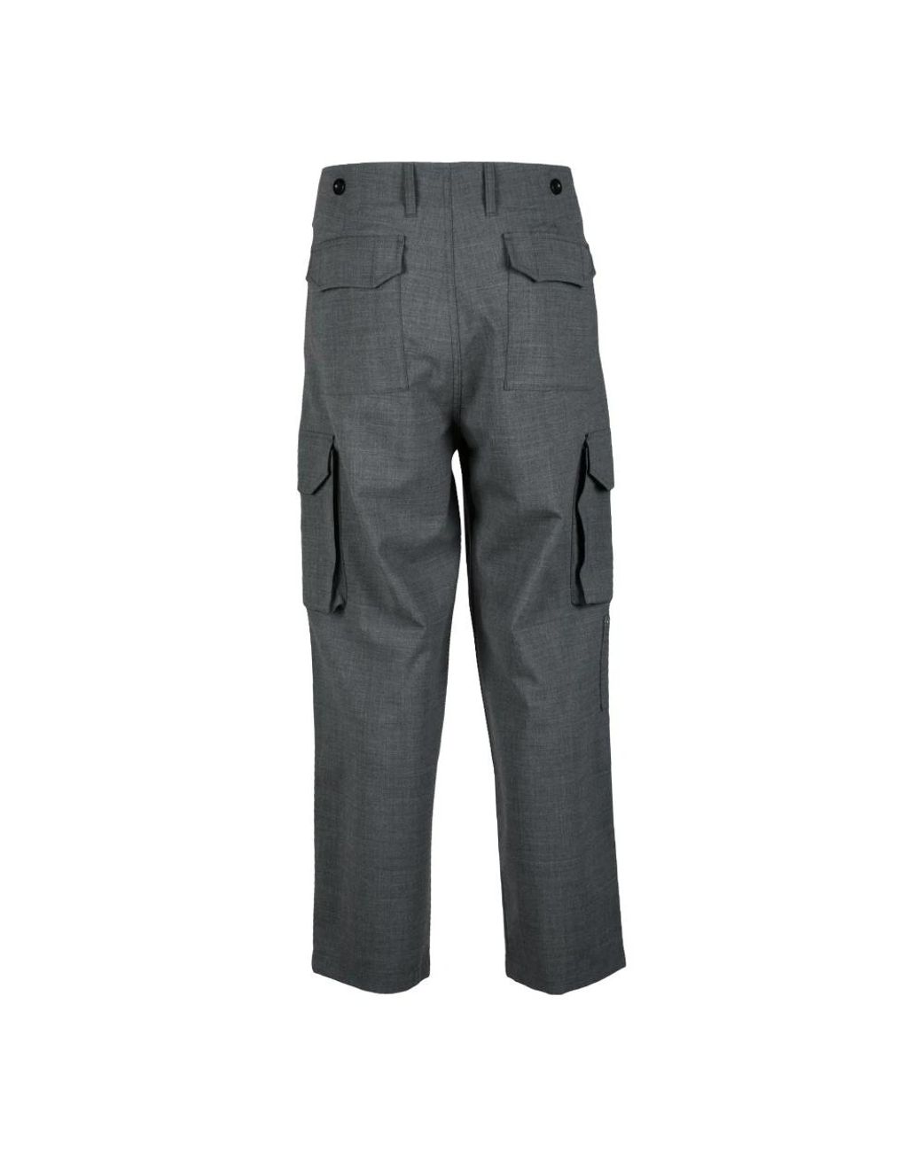 Department 5 Gray Straight Trousers for men