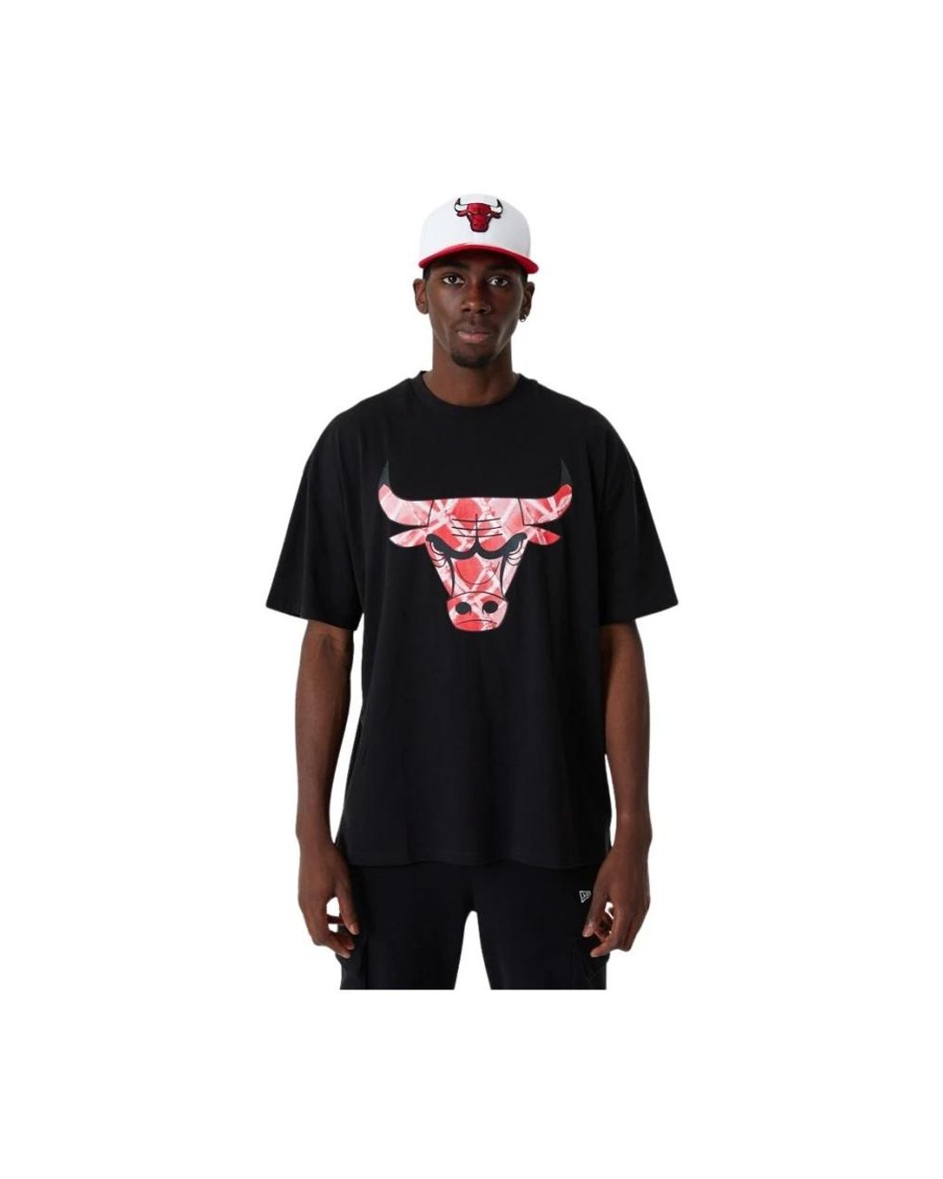 KTZ Tops ,Zwart ,T-Shirt Chicago Bulls Nba Infill Logo in het Black voor heren